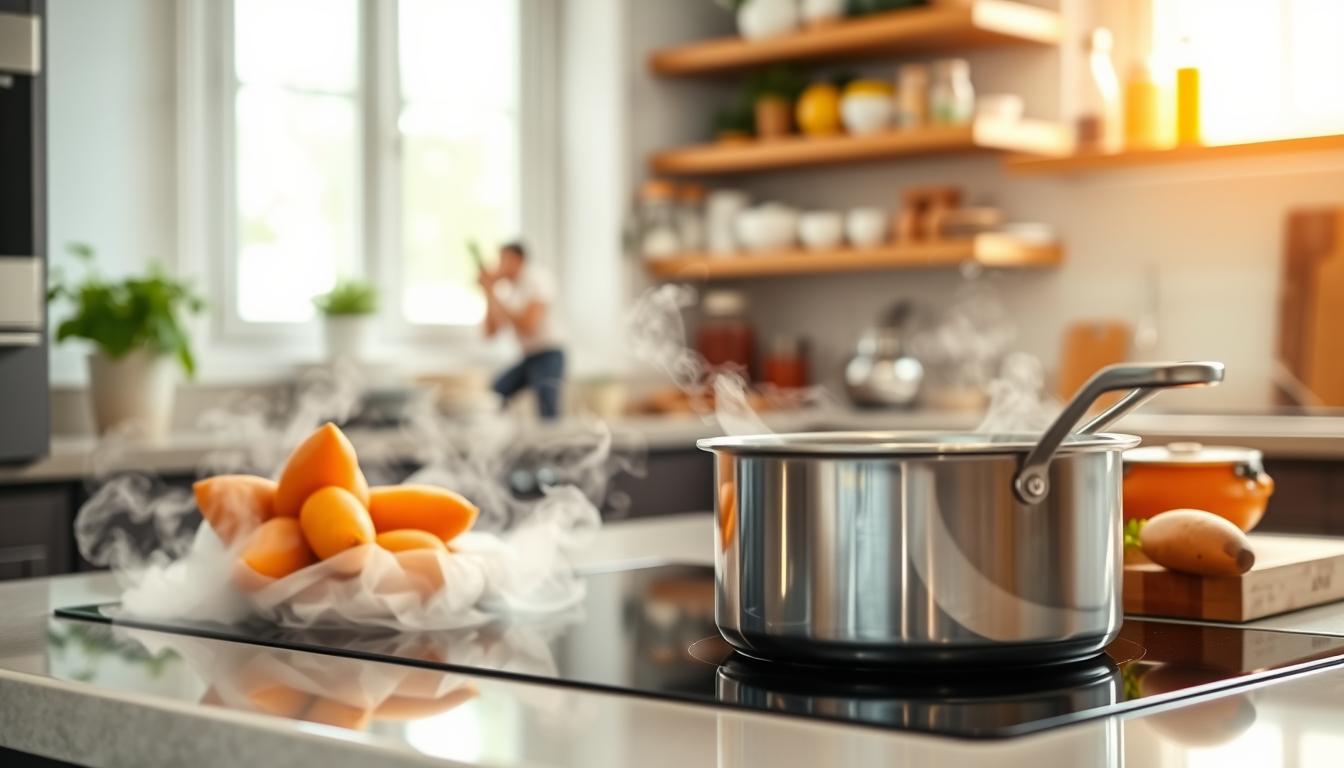 how to cook sweet potatoes on the stove