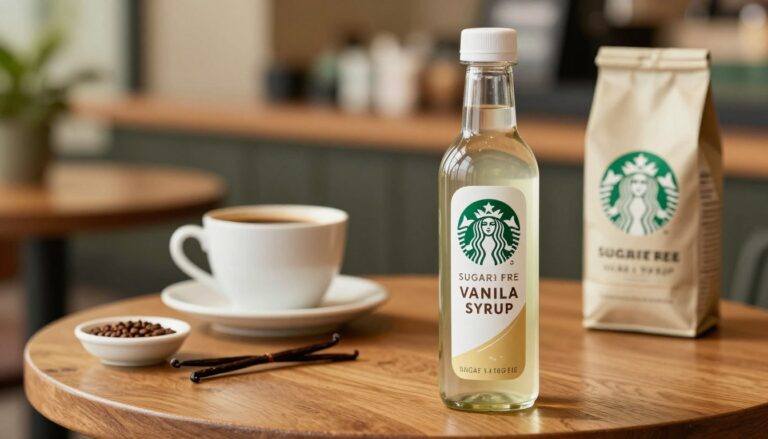 nutrition sugar free vanilla syrup starbucks