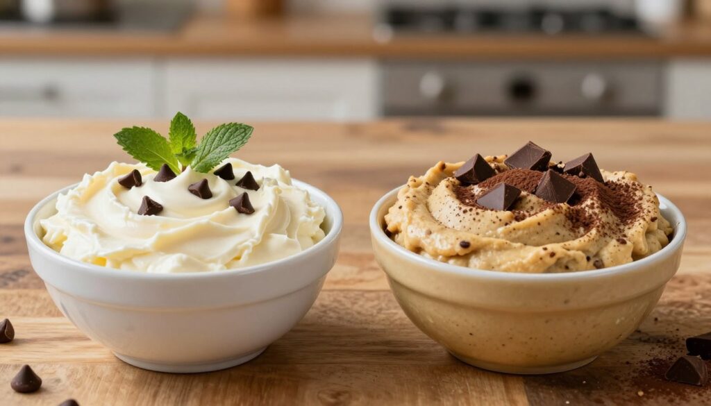 Cream Cheese Cookie Dough Dip Comparison
